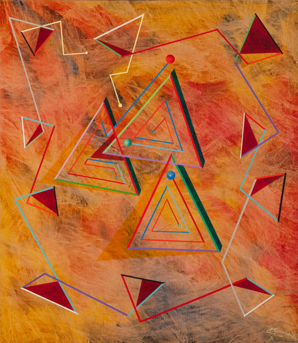 Dance of Triangles 70 x 80 cm
